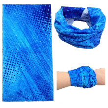 Custom Print Microfiber Solid Blue Multifunctional Head Wrap Face Mask